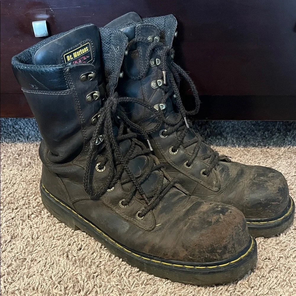 Dr. Martens Industrial Steel Toe Work Boots - Picture 1 of 9